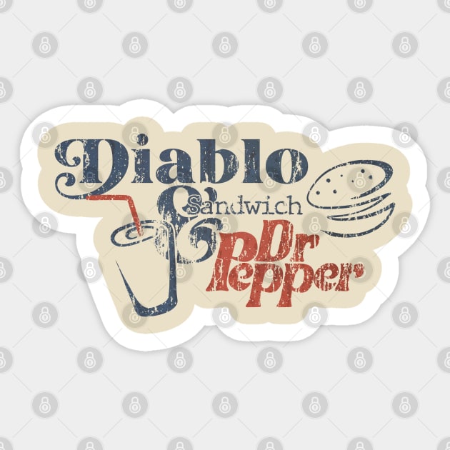 Vintage Dr Pepper Sandwich Sticker by w3stuostw50th